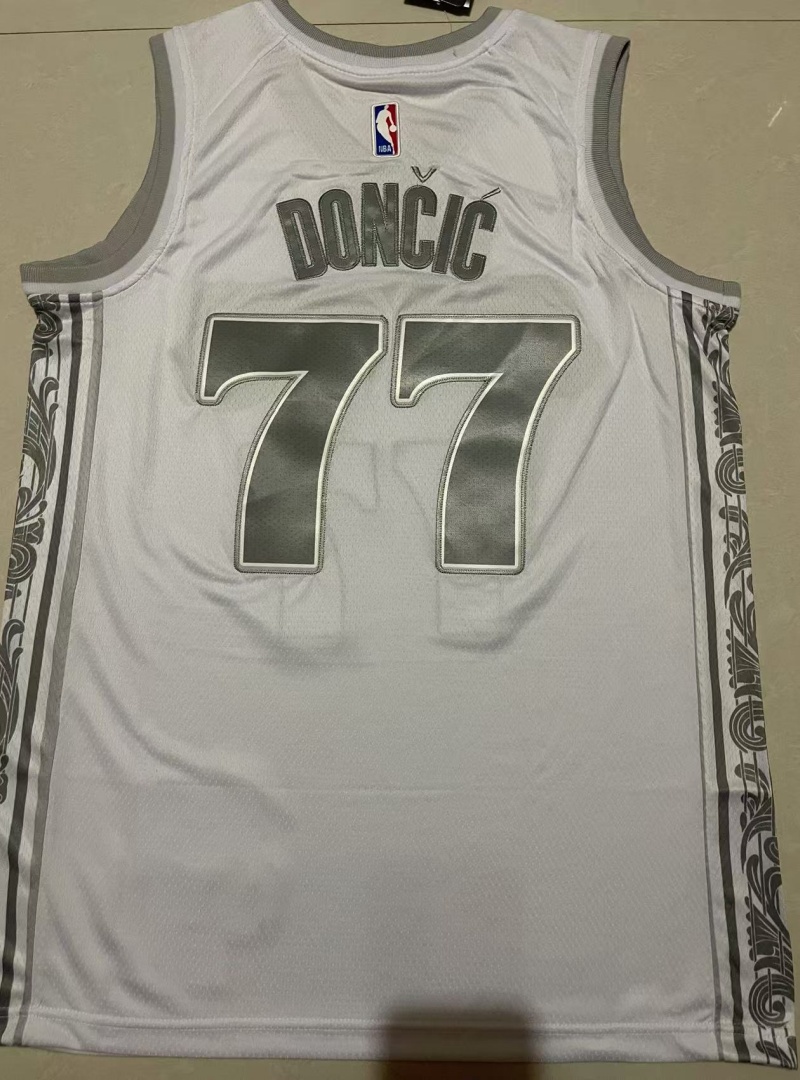 Men Dallas Mavericks #77 Doncic white 2024 2025 NBA jersey